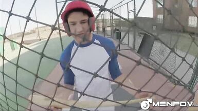 MenPov Cute chaps fuck on a sex swing