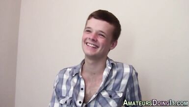 Twink Non-Professional Jizzes POV
