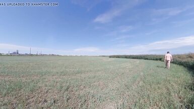 On a field travel: Stripping and jerking in an open field - 3 image