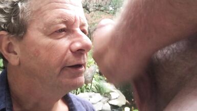 Faggot Stewart Bowman Sucking Cock in His Back Yard