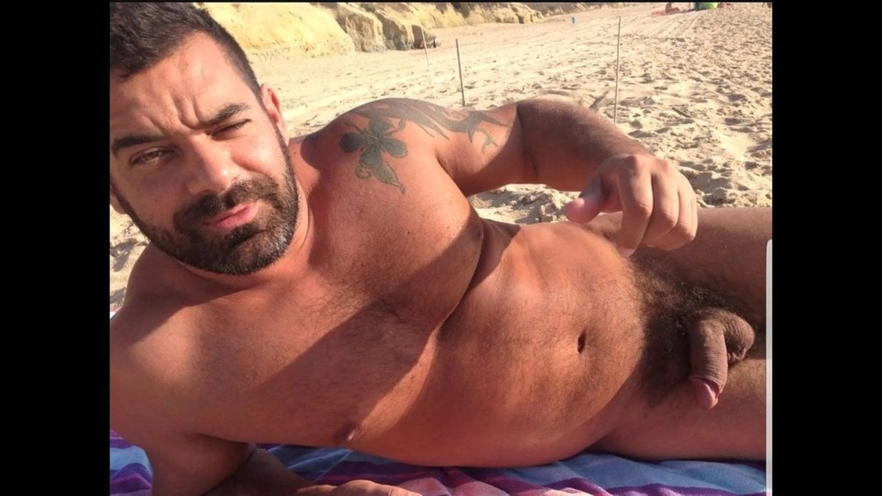 Hombres peludos desnudos