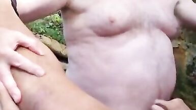 Sevimli babam beni favori açık yerine götürdü