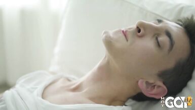 Maxim enjoys his lonely day lonely day playing with his hard cock till he cums.