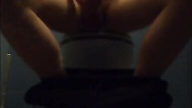 Jerking off in the University Bathroom after Class