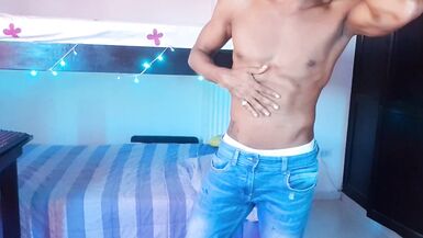 Solo Masturbation/striptease Big Dick College Boy/strepper Masturbation/Hottest Boy CUMMING on Chest