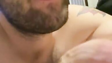 Straight Roomie Sucked while he Plays Video Game