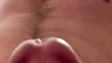 Ginger Stud Cum on Camera (close up on Balls and Dick)