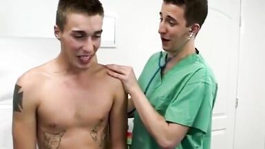 Guy gets a physical from gay sexy nurse and cock story While