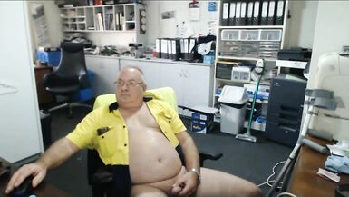 grandpa show on webcam