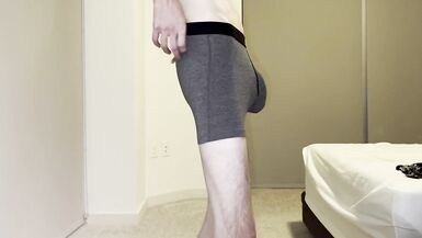 Asian Twink Trying On Boxers and Briefs While Showing Off Body