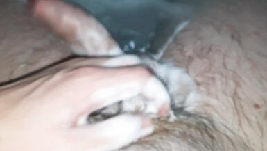 DADDY SENPAI WASHES BALLS, PUBES AND COCK WHILE YOU WATCH - 8 image