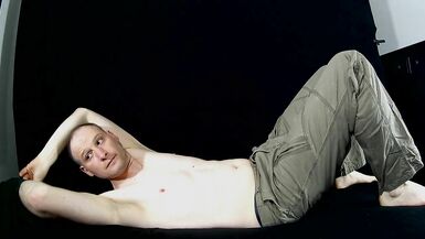 Kudoslong strips for the camera and shows his flaccid cock