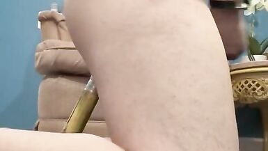 Masturbating with sugarcane in my ass man - 6 image