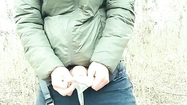 Found friends condom - Jerk public with used condom and eating mixed cum
