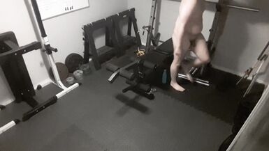 Fat Man Nude Workout 23 empurrar - 6 image