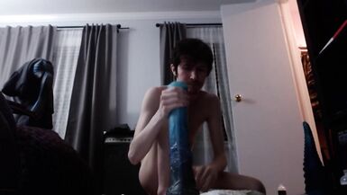 Taking My New XL Horse Dildo to New Depths