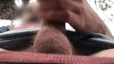 Uncut Cumshot in Slow Motion While on a Hike Outdoors - 11 image