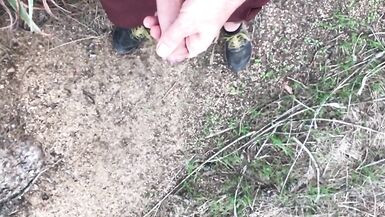 Uncut Cumshot in Slow Motion While on a Hike Outdoors - 14 image