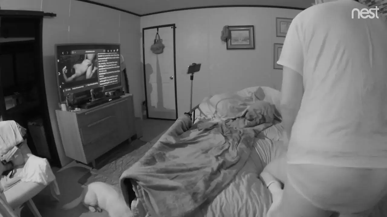 Home camera catches hung Boy fucking hairy daddy on webcam