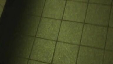 Hot risky Wank and cum in public toilet