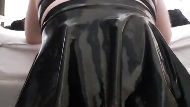 Stretching my sissy hole in chastity