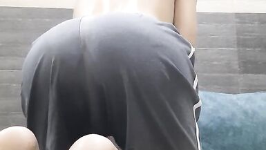 18 yr old slim black ass virgin twink seducing his 33 year old building watchman