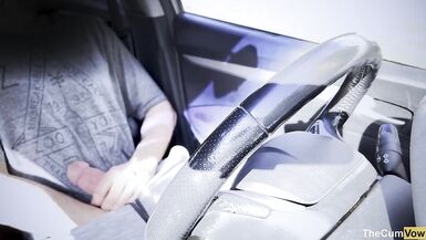 PUBLIC MASTURBATION: Risky masturbation in GYM parking lot & eating my cum after orgasm