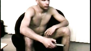 Straight Dino Gets Stroked Off - 3 image