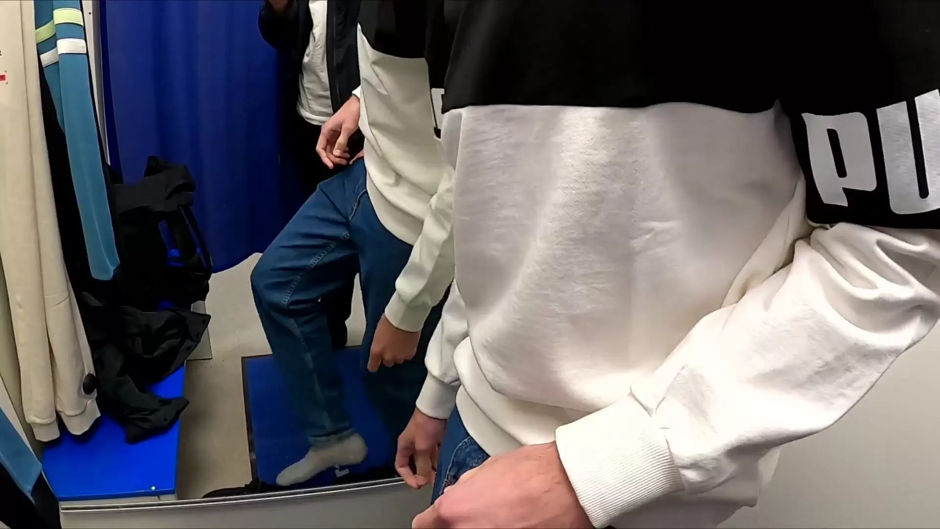 the guy decided to play with a vibrator