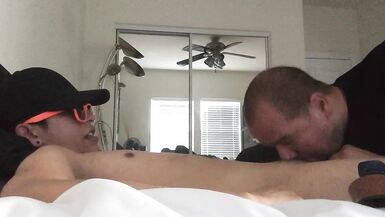 Getting my hung 8 cock worshipped before i breed my submissive cocksucker