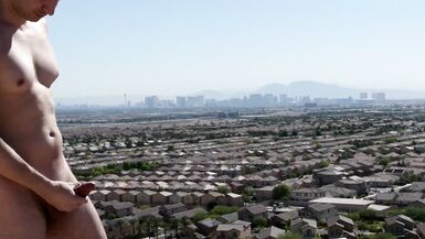 Naked hike overlooking Las Vegas - 5 image