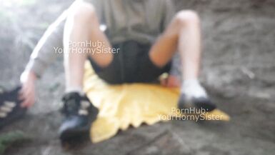 BARELY LEGAL TEEN CUMS IN A FOREST NEAR THE BEACH