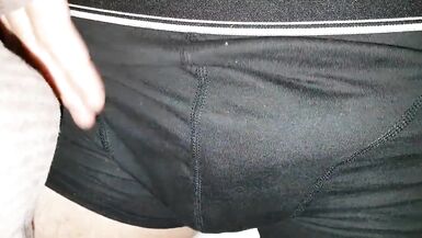 Wake up my straight BFF after party to secretly give his little dick a nut relaxing handjob into nice creamy orgasm