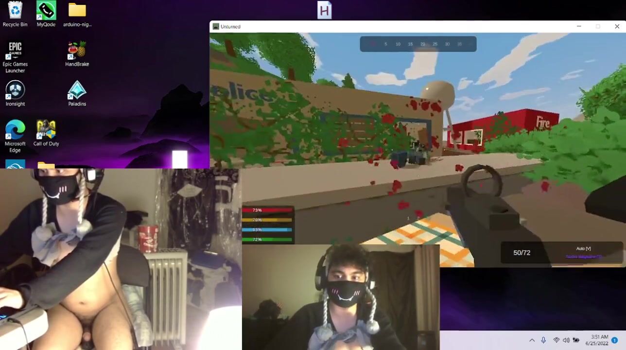 Game And Chill Zombie Game With Vibrator pt4