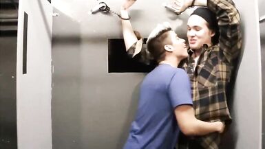 Cuffed and sucked - Factory Video