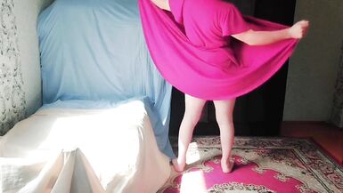 Sissy Pink Dress Crossdresser Slut White Big Ass Big Butt Gay Boy Natural Beauty Pretty Cute Transgender Shemale MTF - 6 image