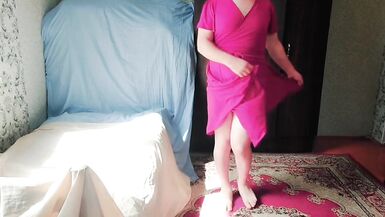 Sissy Pink Dress Crossdresser Slut White Big Ass Big Butt Gay Boy Natural Beauty Pretty Cute Transgender Shemale MTF - 7 image