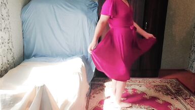 Sissy Pinky Dress Crossdresser Slut White Big Ass Big Butt Gay Boy Natural Beauty Pretty Cute Trans - 3 image