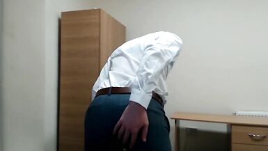 Twink Boss Precrum Shoe Play and Suit Strip - 2 image