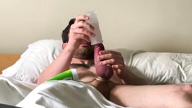 Jerk off with three cock rings (camera 2) [remastered] - 7 image