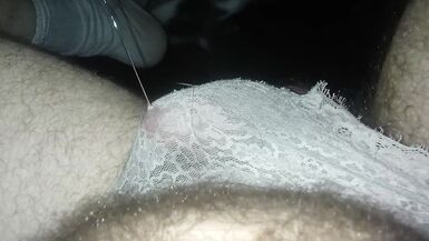 Sexypantyman screwing myself in pussy ass with best toynut driverpouring precum all over panties - 1 image