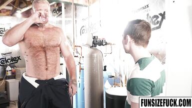 Danny Wilcoxx got a closeup view of Cain Markos secret weapon and wants it as soon as possible inside his ass