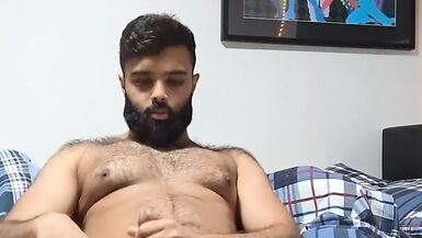 Stroking my greasy throbbing cock up close with metal cock rings