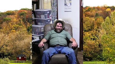 Husky & Hairy Farmer Dad Stud Jerks Off and Cums