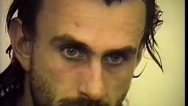 Glamorous man with lengthy hair and fit body sucks off his barechested ally