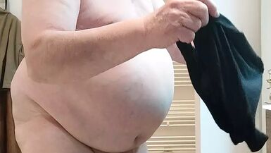 Play in wifes pant in advance of dressing