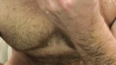 Strawberries and Goo Dessert, Cum Covering My Own Strawberry To Eat