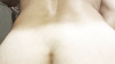 Taking my husbands load and returning the favor with my cum shot all over his belly - 7 image