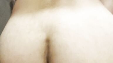 Taking my husbands load and returning the favor with my cum shot all over his belly - 8 image