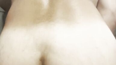 Taking my husbands load and returning the favor with my cum shot all over his belly - 9 image